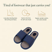 KinetiPath reflexology slides — everyday comfort for tired, hard-working feet