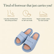 KinetiPath reflexology slides — everyday comfort for tired, hard-working feet